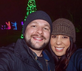 Meagan and Joey at Christmas at Gaylord